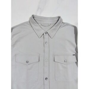 Vuori Boulevard Shirt Jacket Shacket Men's XL Grey Button Up Long Sleeve V281